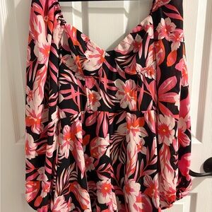Lulu's Floral Print Romper